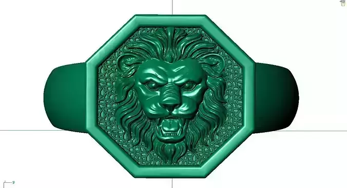 man lion ring
