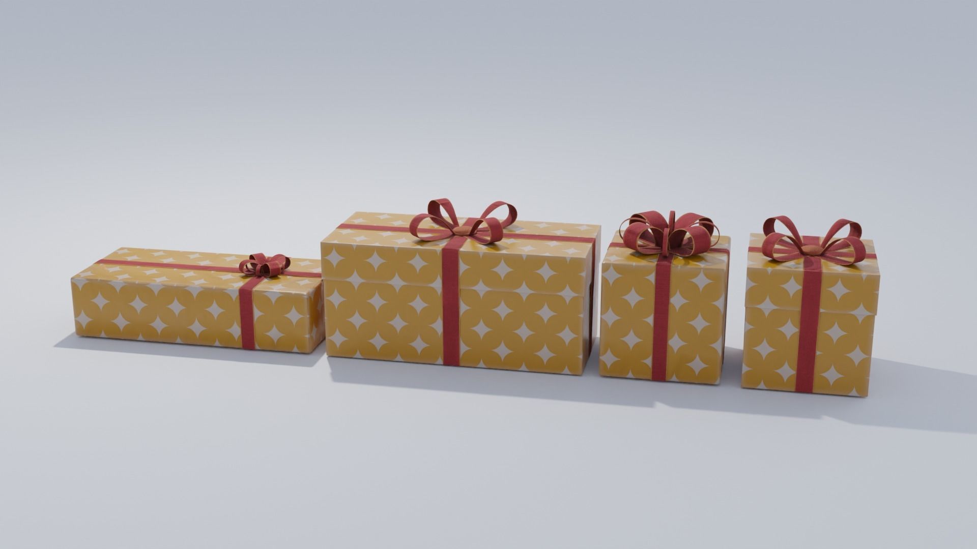 Ultimate Christmas Present set 4K and 2K Low-poly 3D model_5