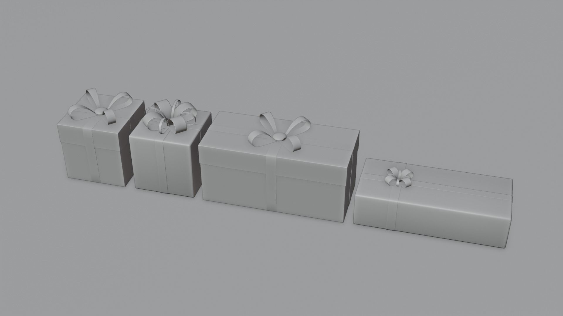 Ultimate Christmas Present set 4K and 2K Low-poly 3D model_4