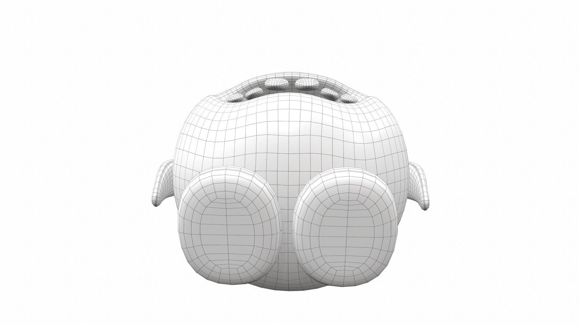 Plush toy monster 12 3D model_9