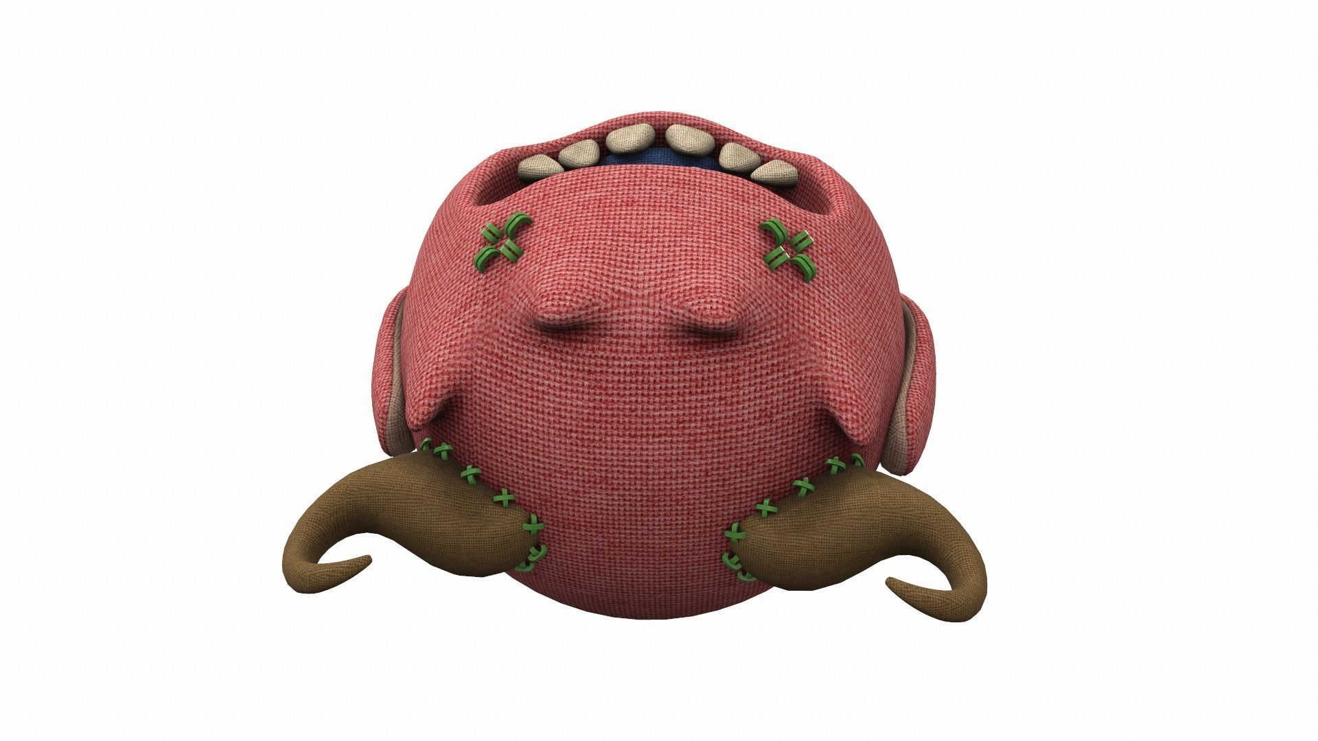 Plush toy monster 12 3D model_5