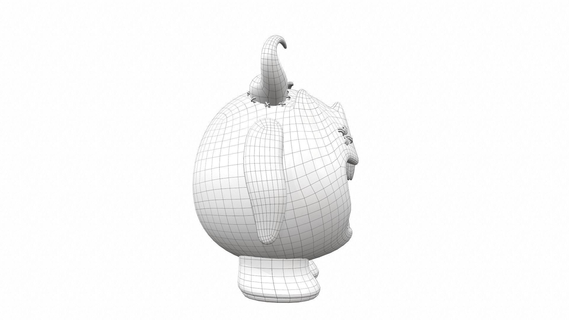 Plush toy monster 12 3D model_7