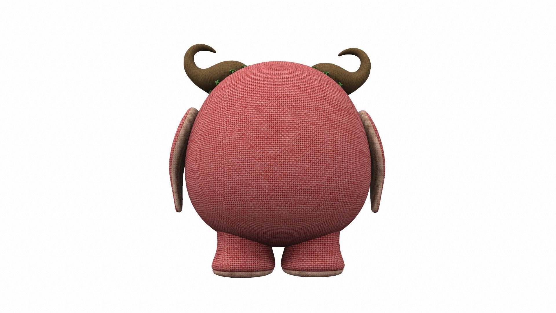 Plush toy monster 12 3D model_3
