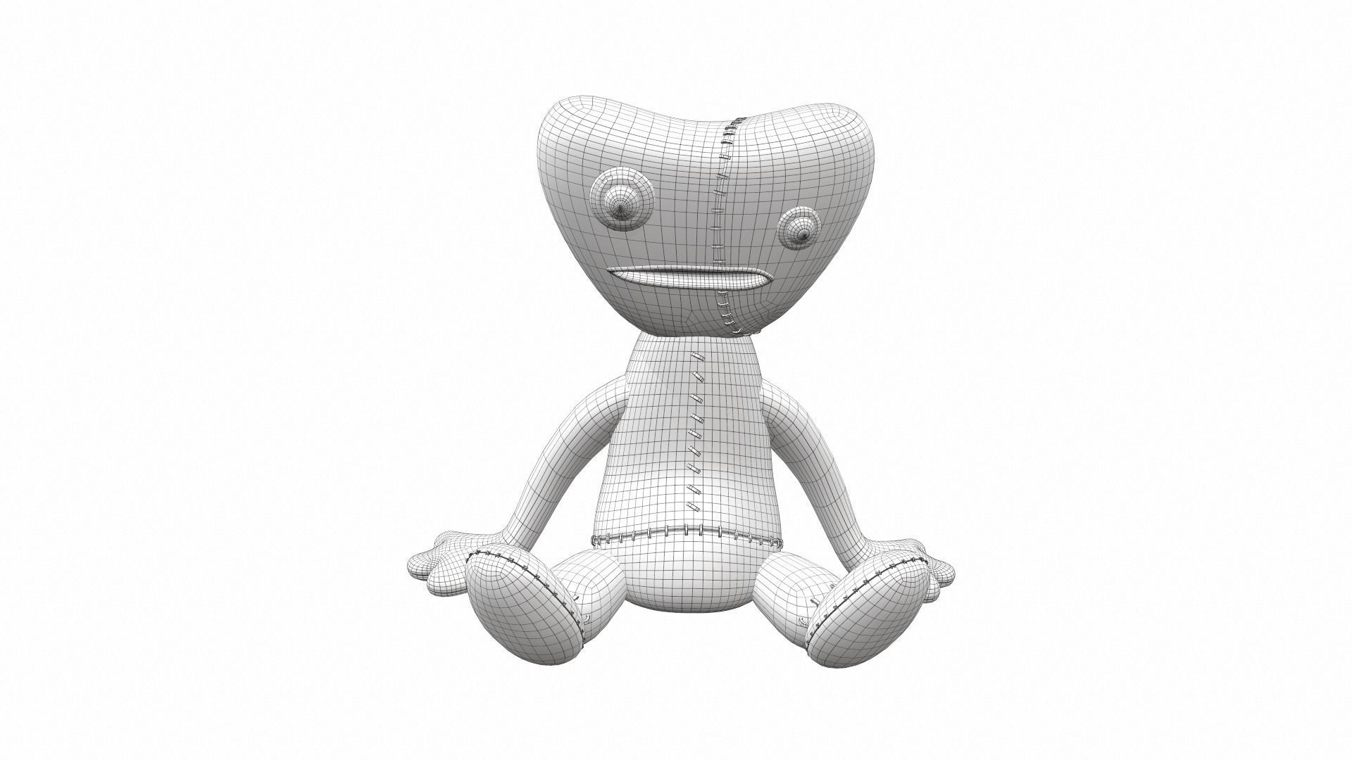 Plush toy monster 13 3D model_6