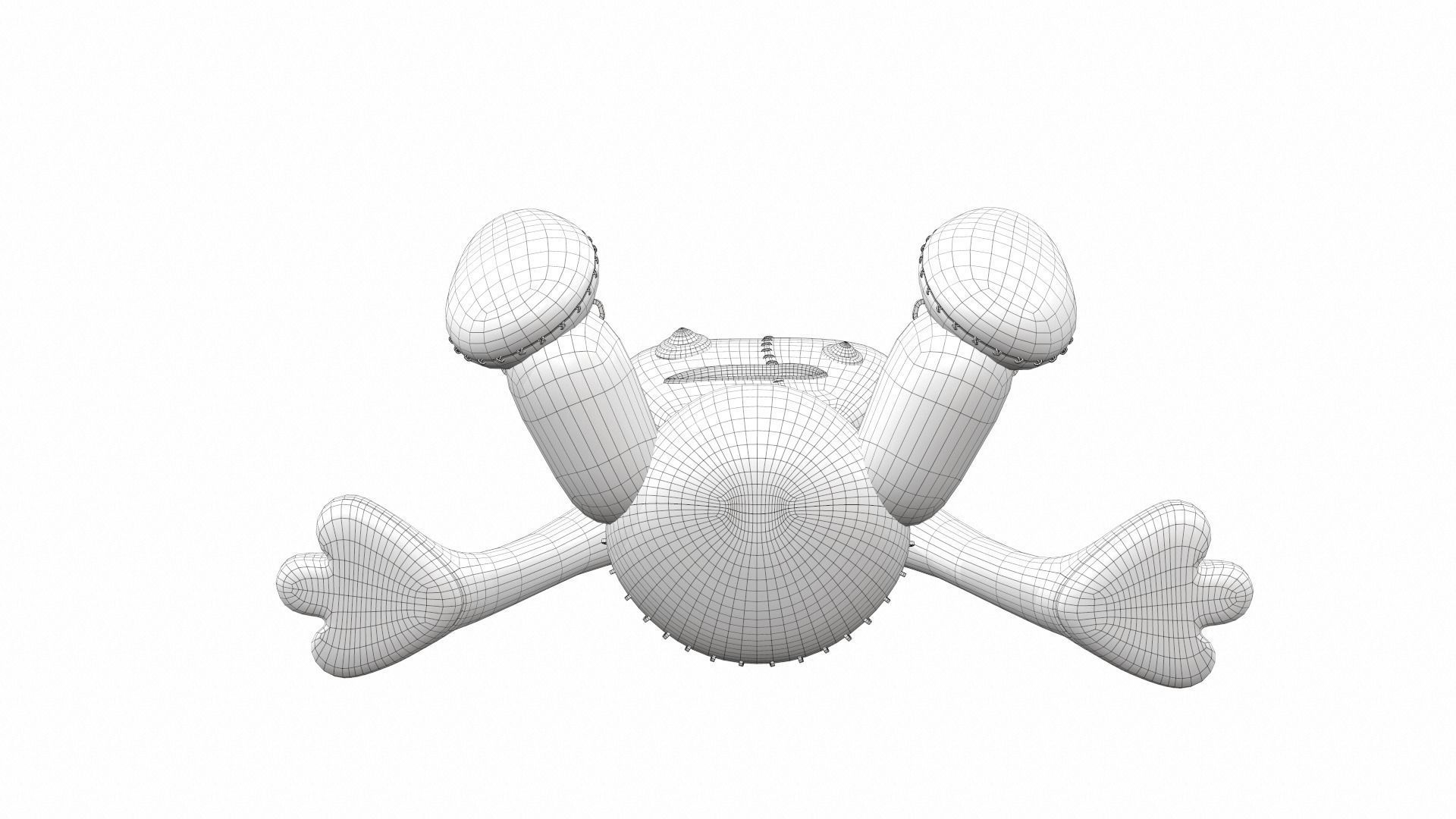 Plush toy monster 13 3D model_9