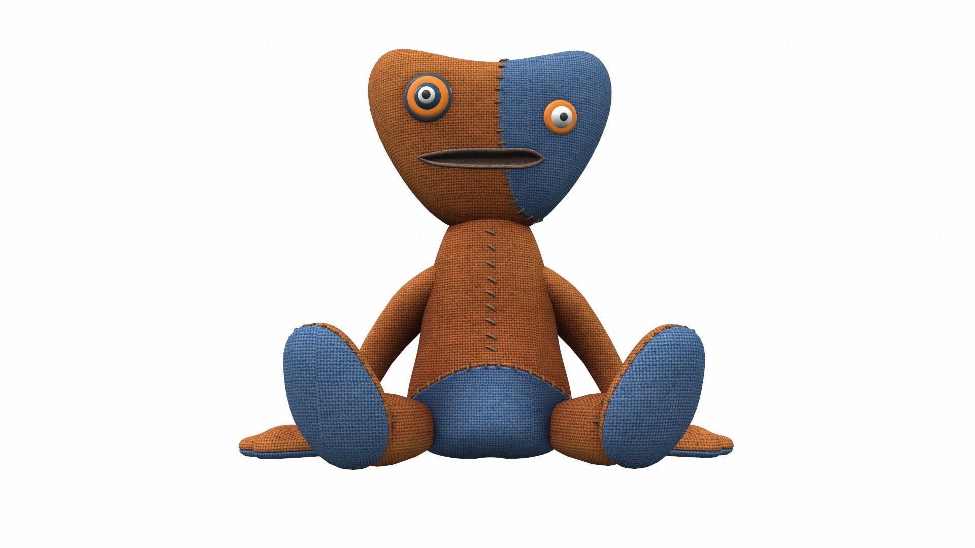 Plush toy monster 13 3D model_1