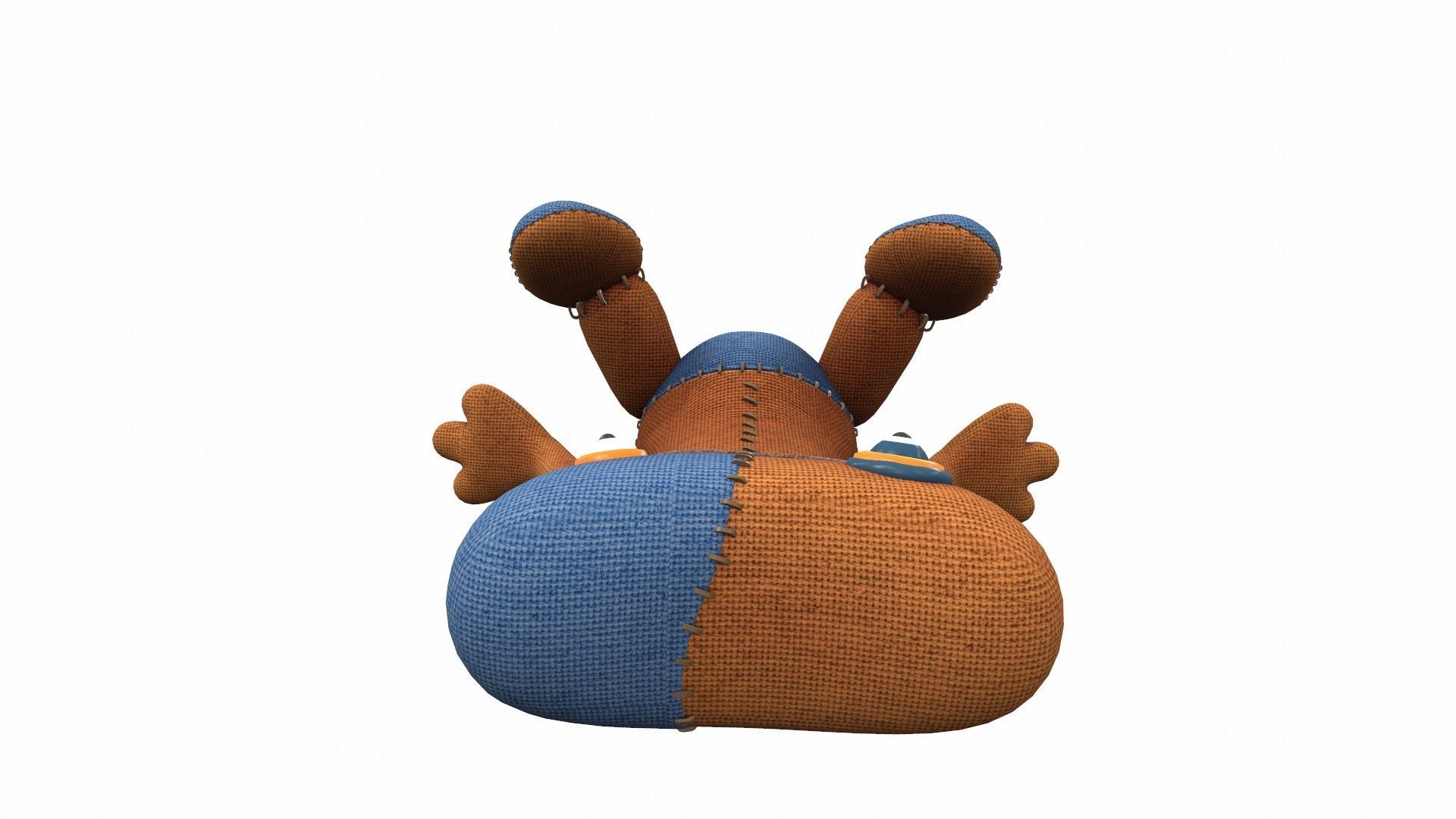 Plush toy monster 13 3D model_5