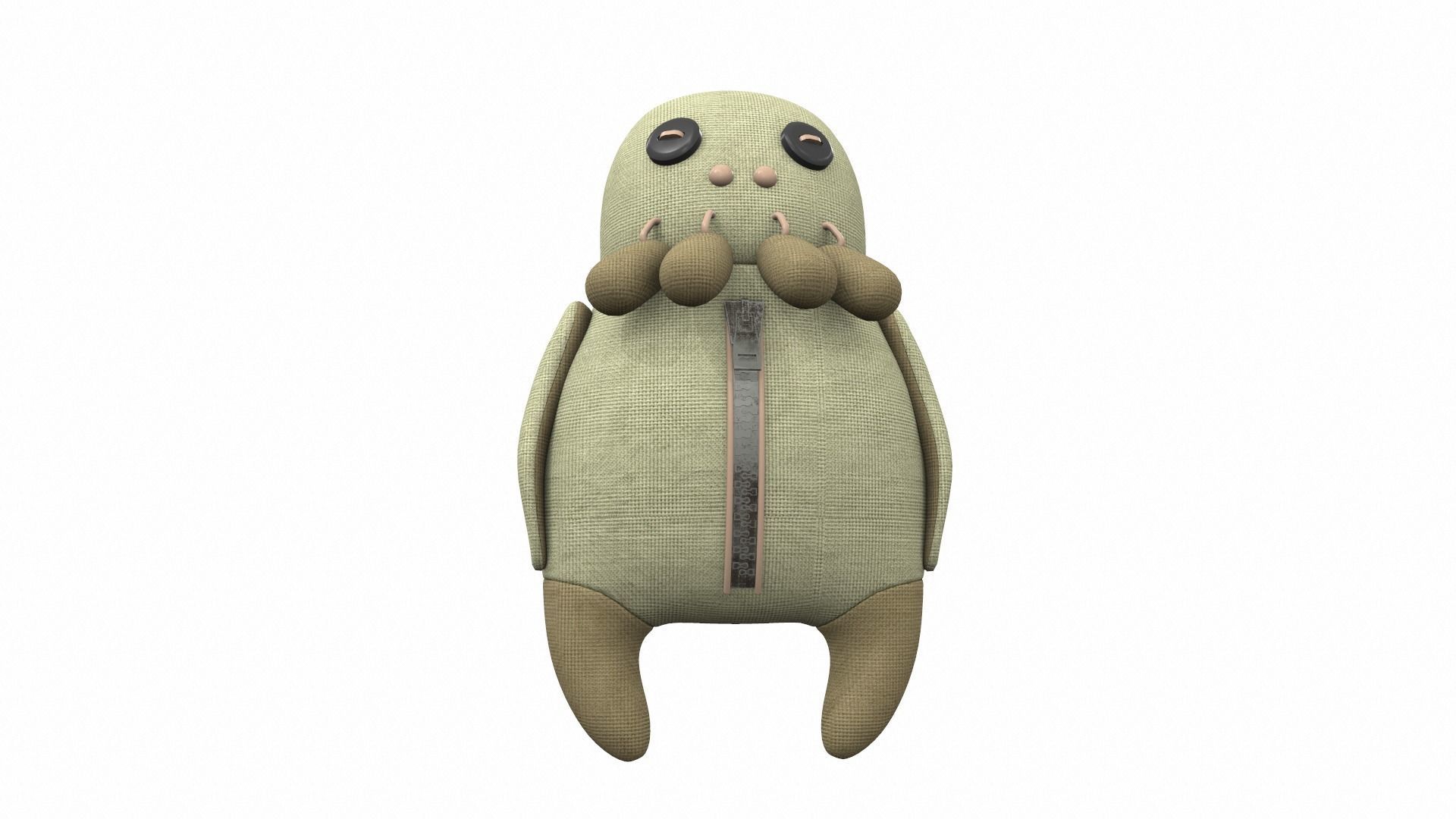 Plush toy monster 14 3D model_1