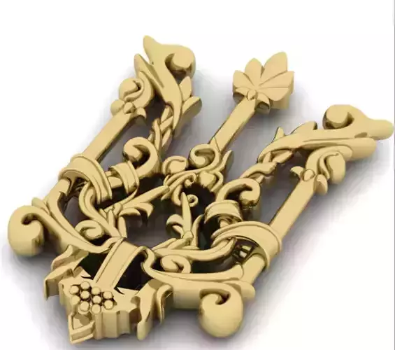 Emblem of Ukraine 3D print model