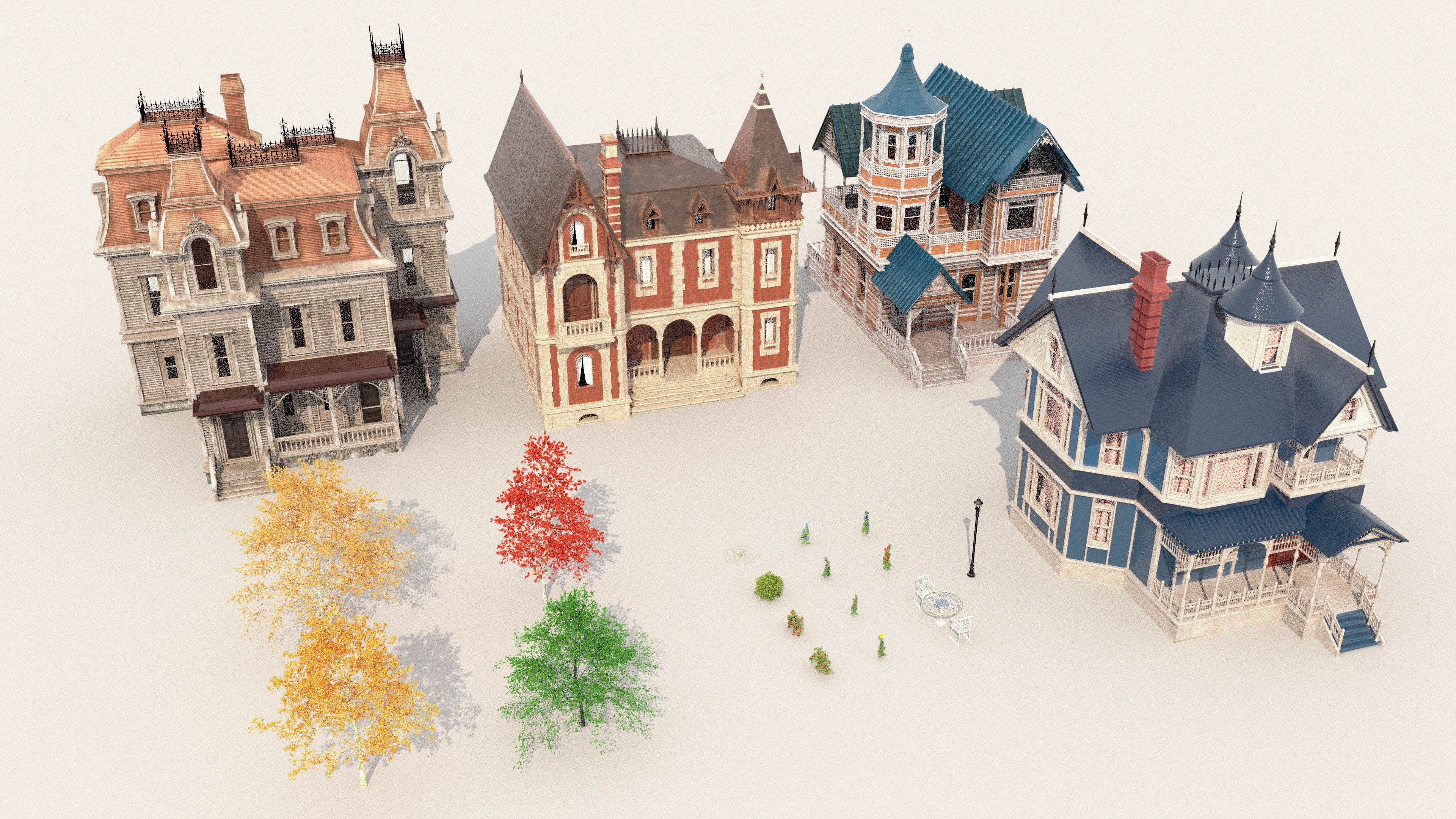 House of Flowers Asset Bundle 3D model_2