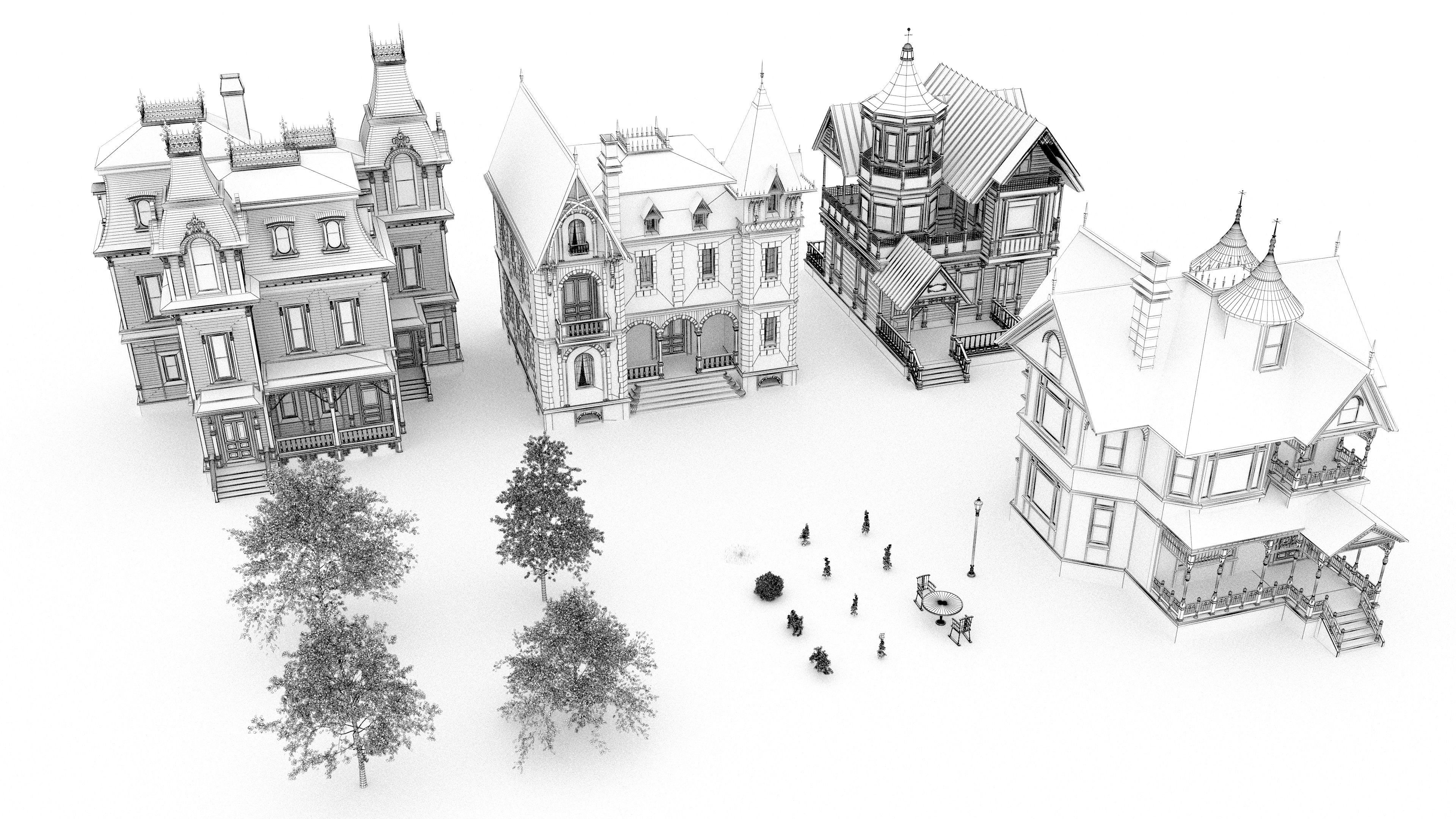 House of Flowers Asset Bundle 3D model_3