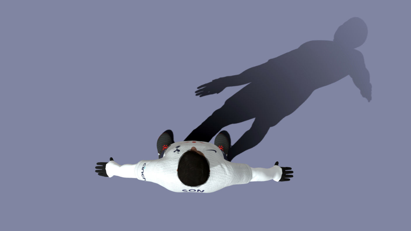 3D Rigged Son Heung-min Tottenham Hotspur  3D model_4