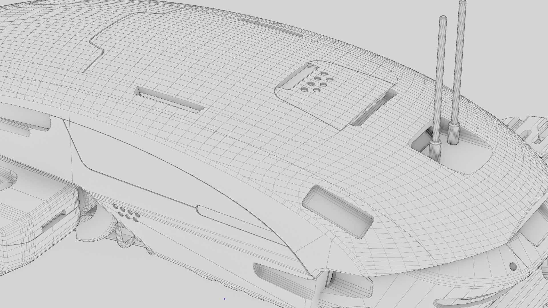 TESLA MARS ROVER RIGGED 3D model_36