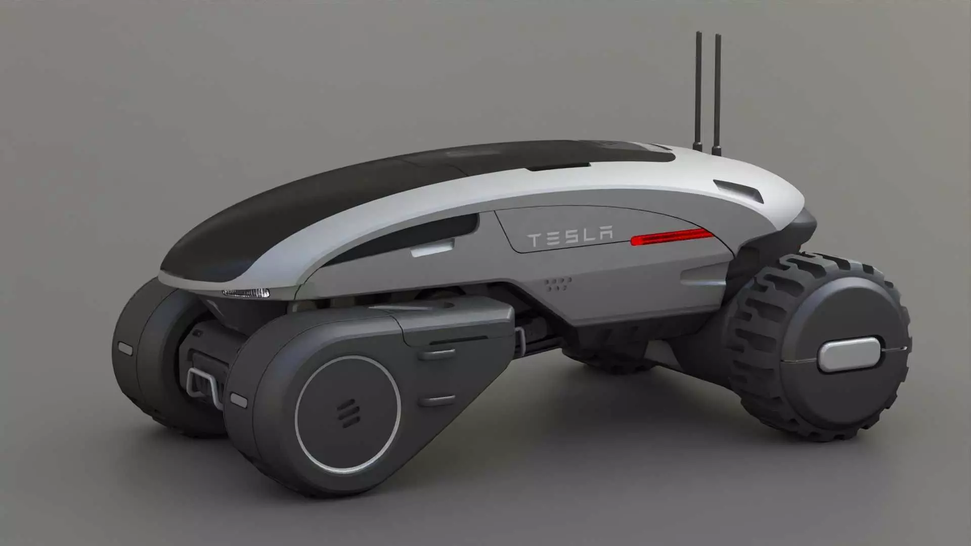 TESLA MARS ROVER RIGGED 3D model_0