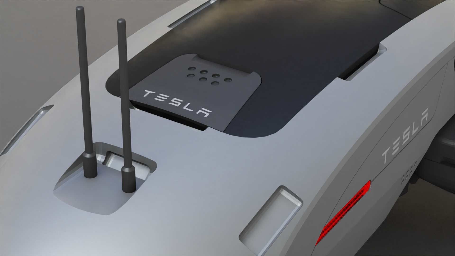 TESLA MARS ROVER RIGGED 3D model_28