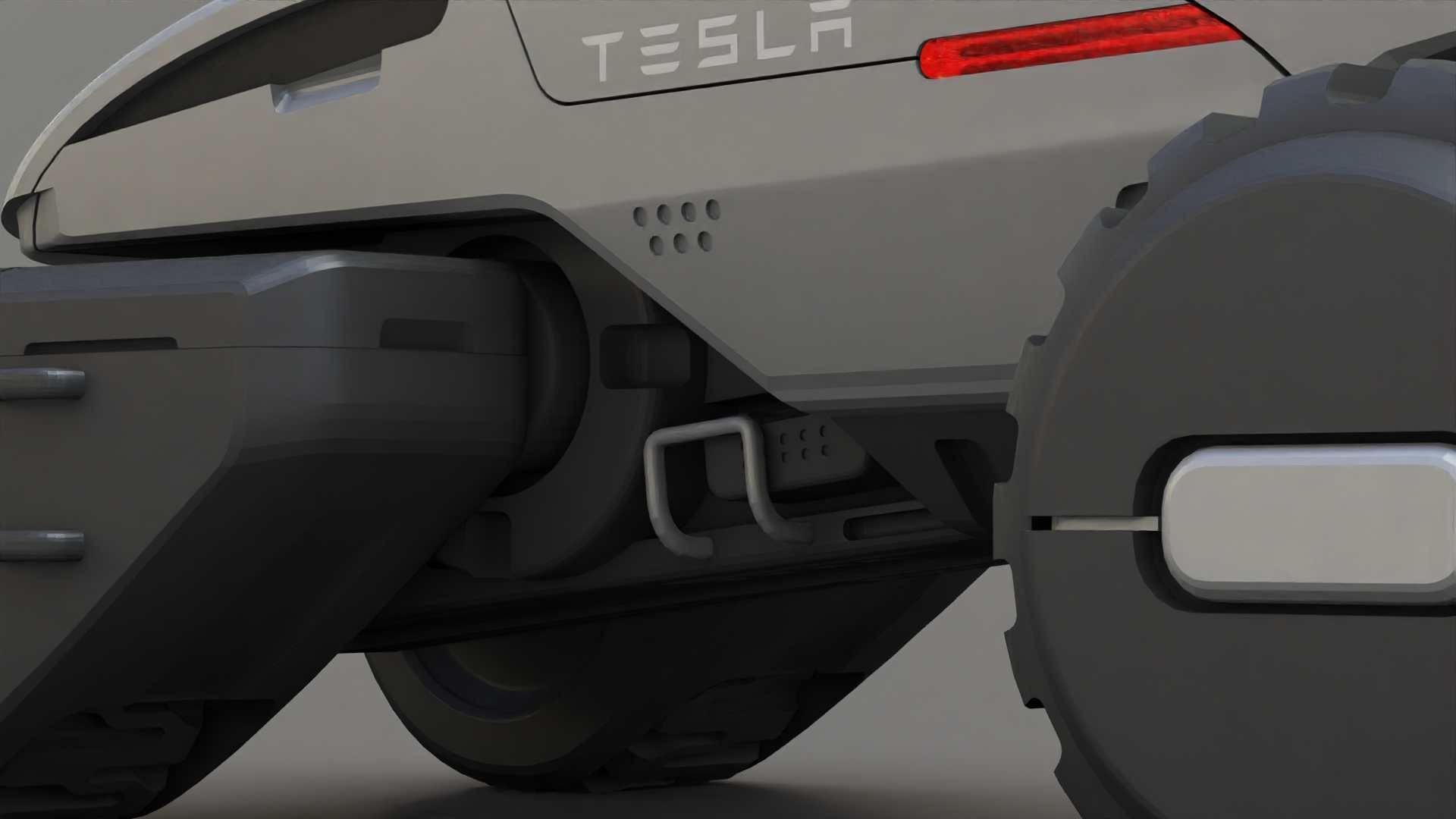 TESLA MARS ROVER RIGGED 3D model_29