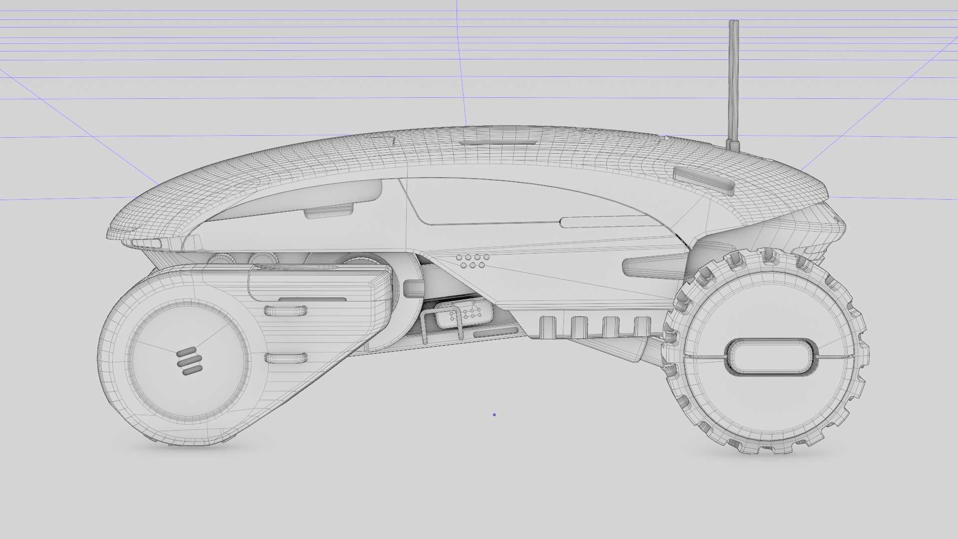 TESLA MARS ROVER RIGGED 3D model_39