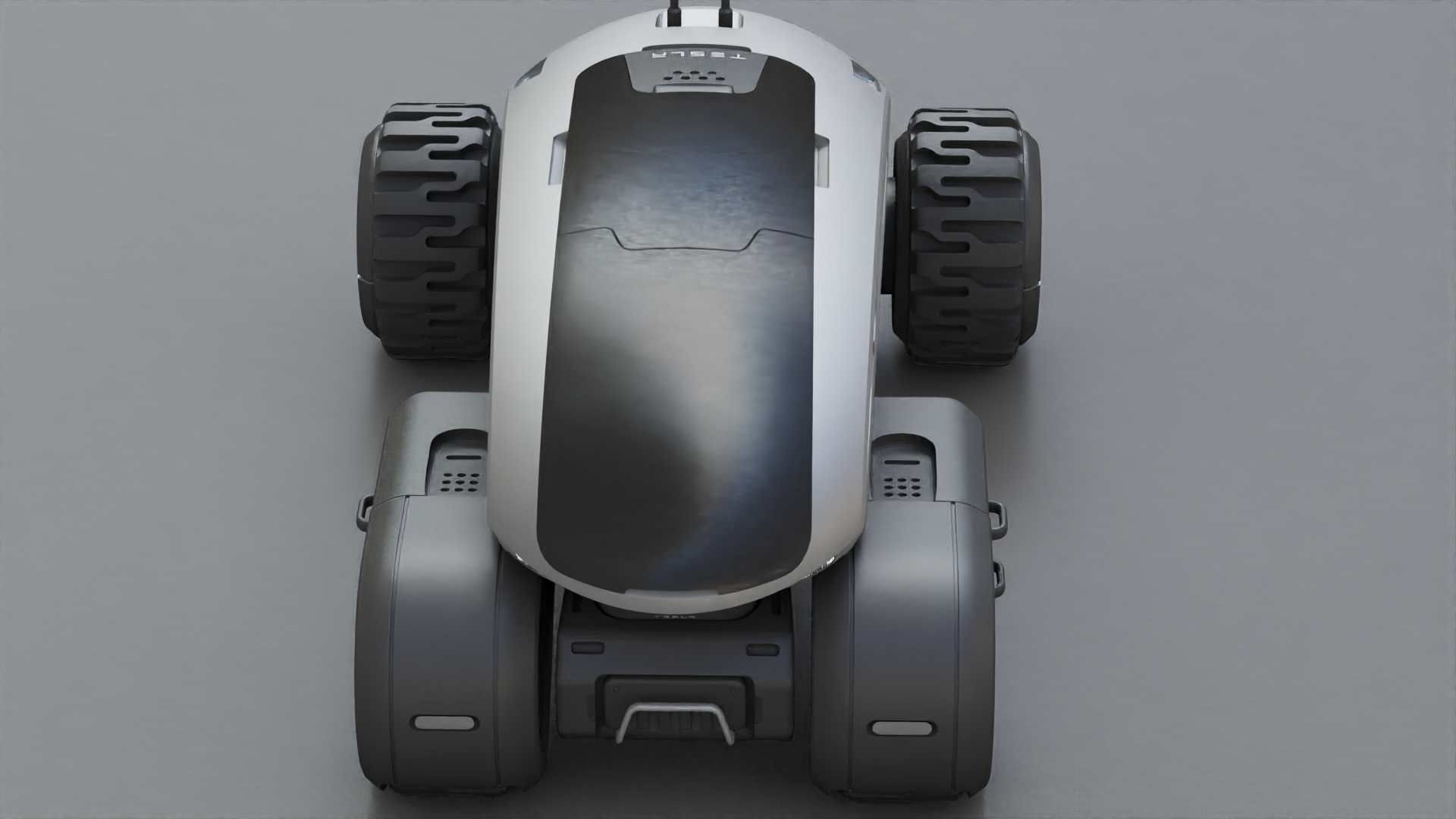 TESLA MARS ROVER RIGGED 3D model_25