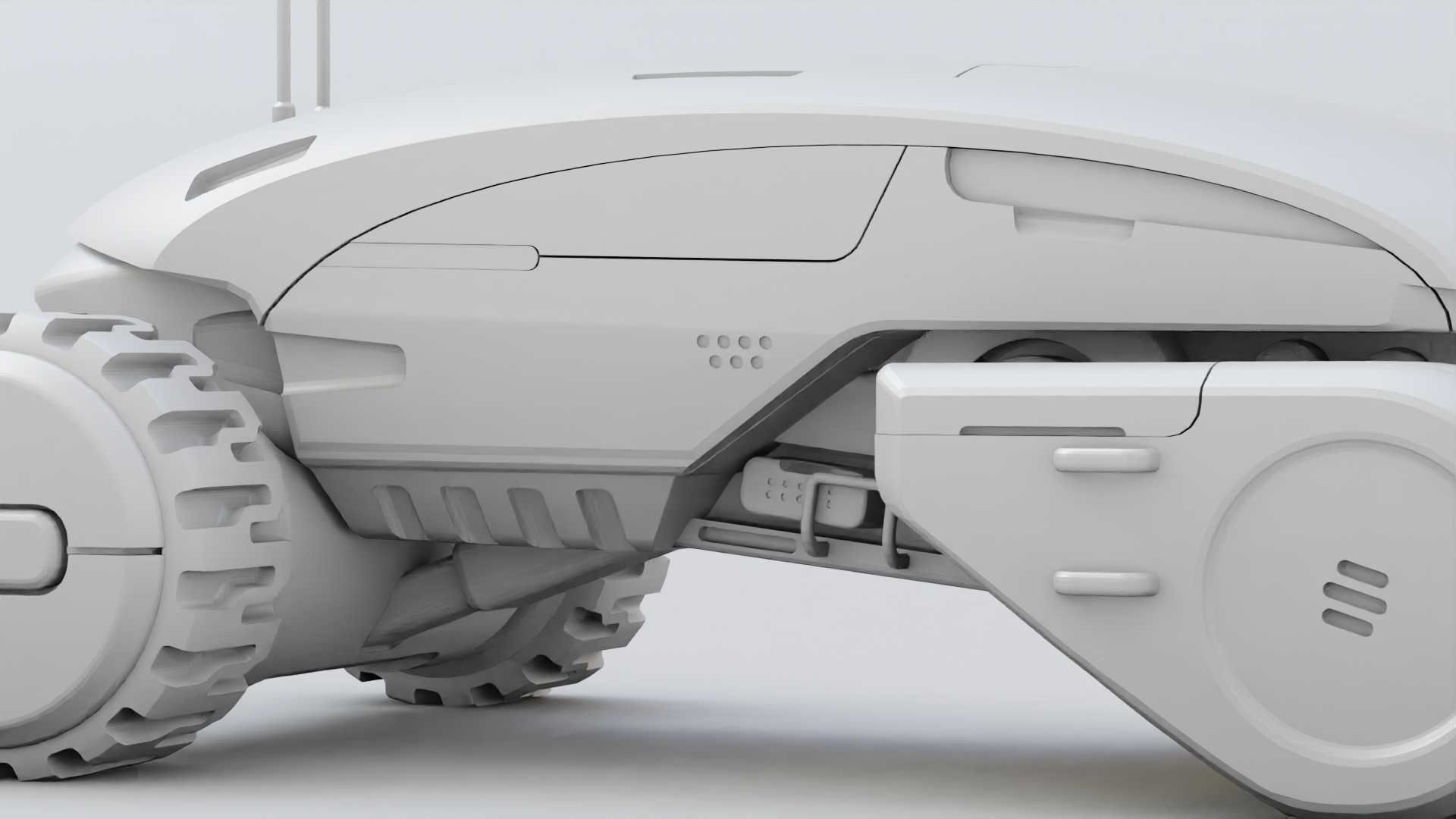 TESLA MARS ROVER RIGGED 3D model_31