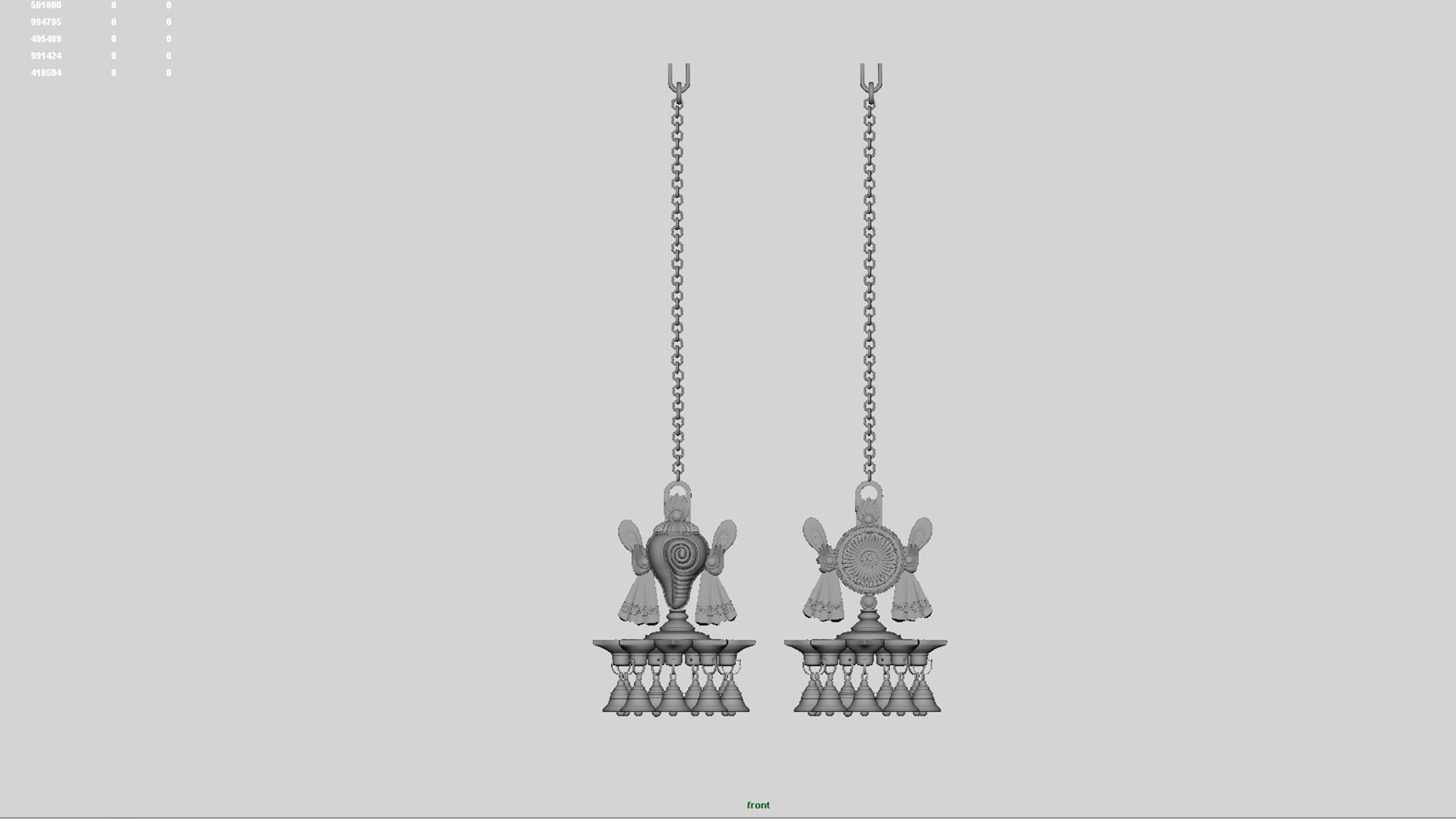 oil lamp shanku chakra balaji  maya 2013 3D model_10
