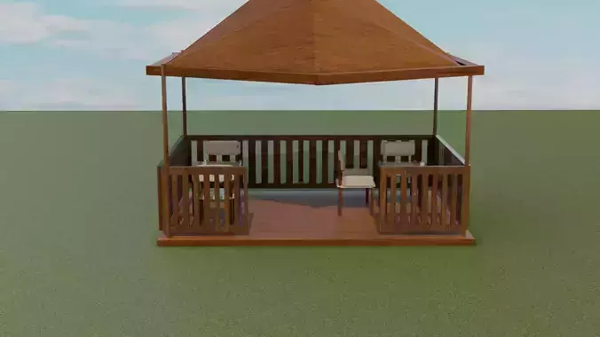 gazebo esterno  3D model