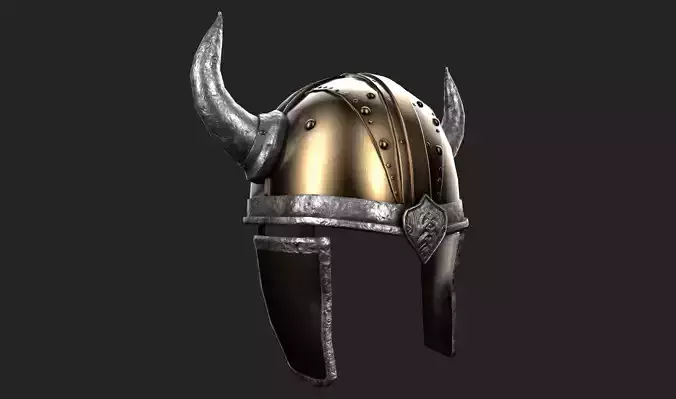 Viking Helmet Game-Ready PBR