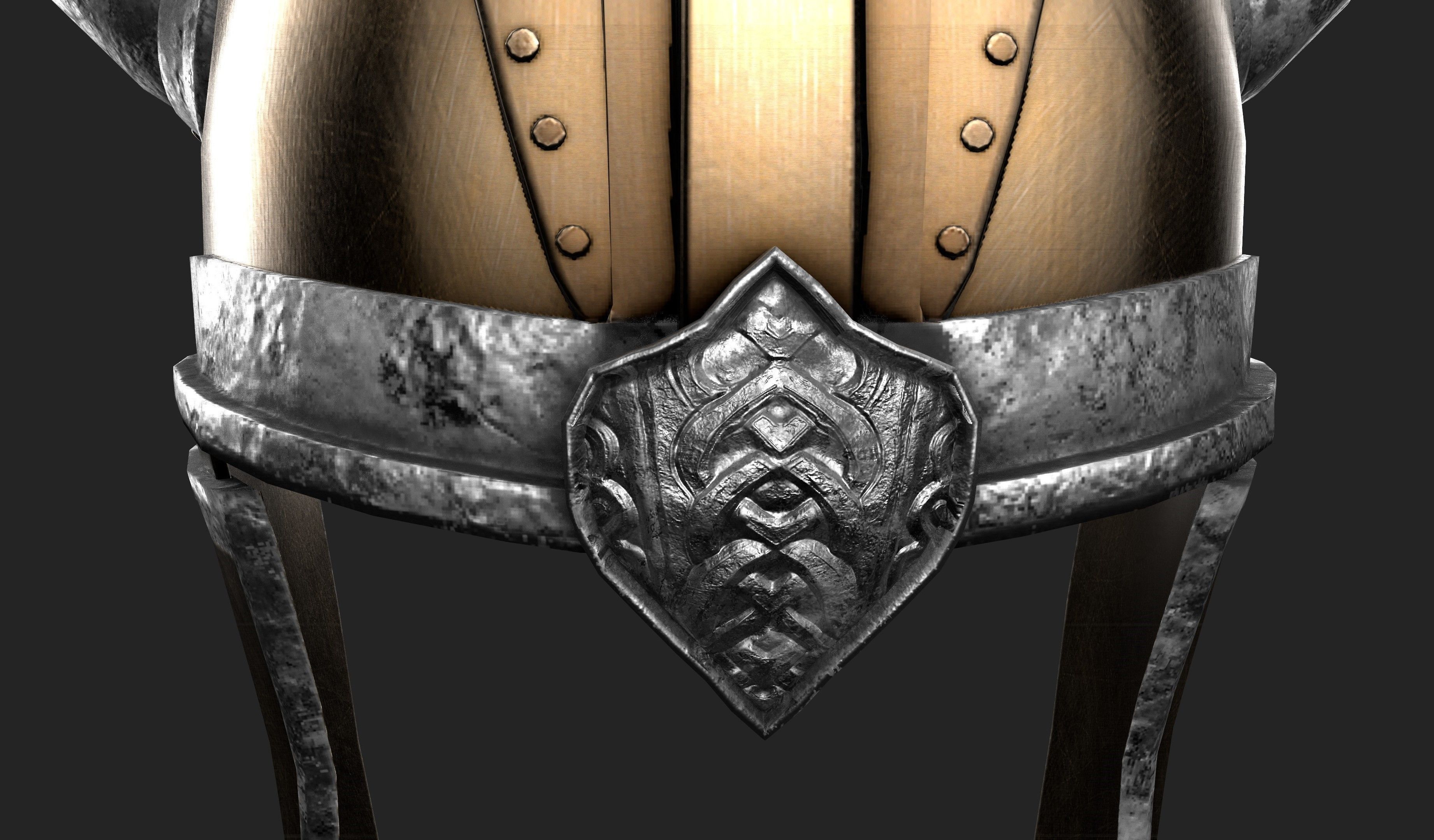 Viking Helmet Game-Ready PBR Low-poly 3D model_5