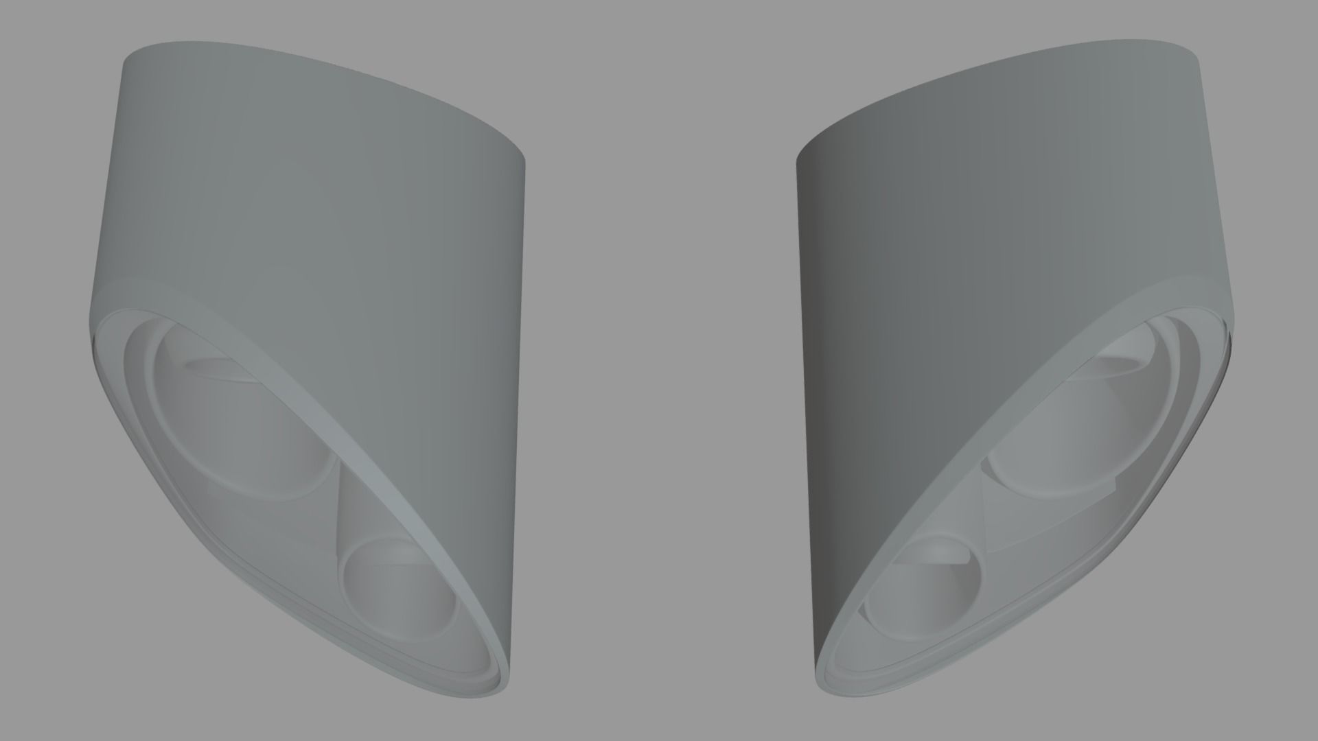 Porsche Headlights Low-poly 3D model_1