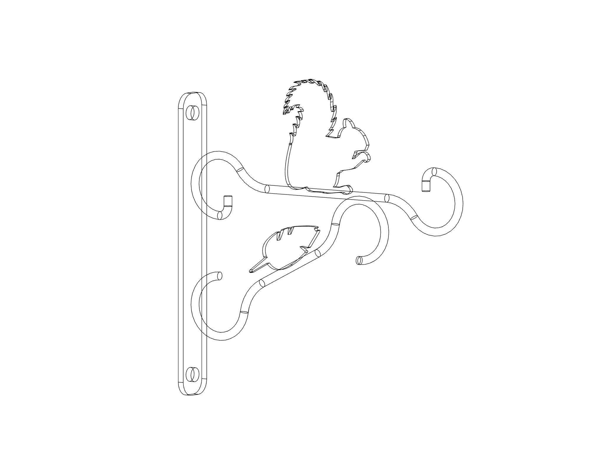 Plant hanger for flower 3D model_6