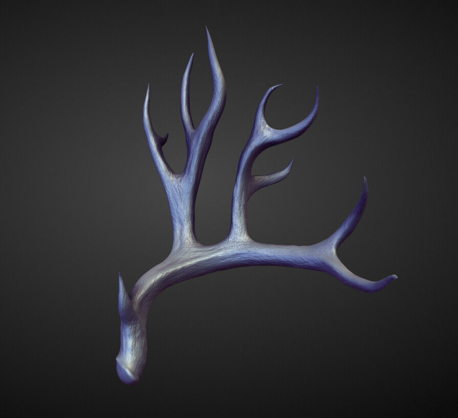 45 HORNS high poly sculpts 3D model_17