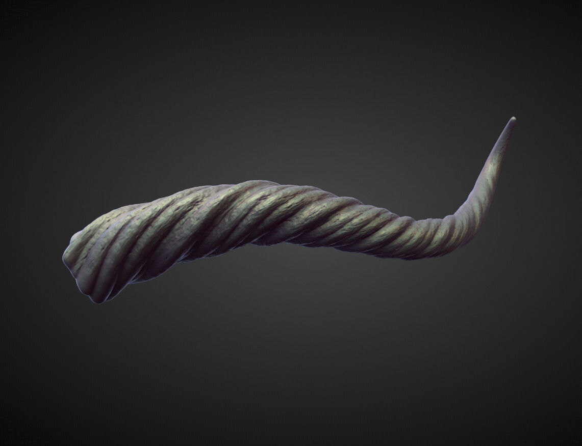 45 HORNS high poly sculpts 3D model_37