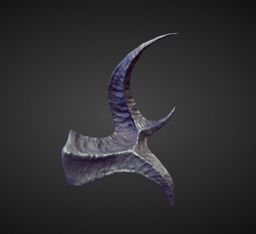 45 HORNS high poly sculpts 3D model_14