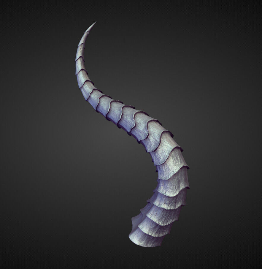 45 HORNS high poly sculpts 3D model_4