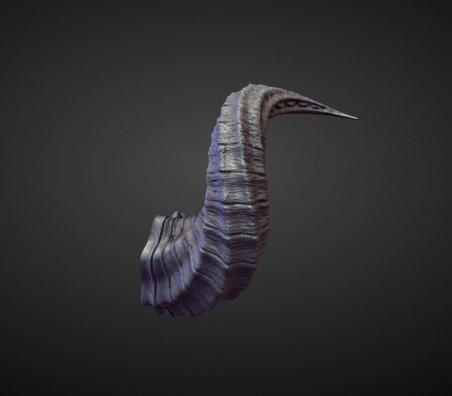 45 HORNS high poly sculpts 3D model_15