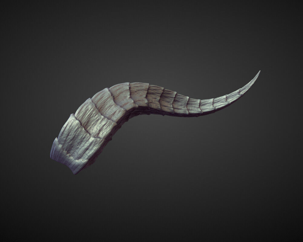 45 HORNS high poly sculpts 3D model_13