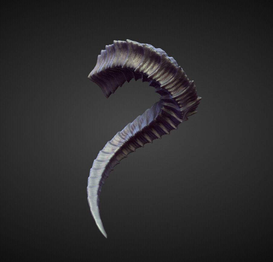 45 HORNS high poly sculpts 3D model_25