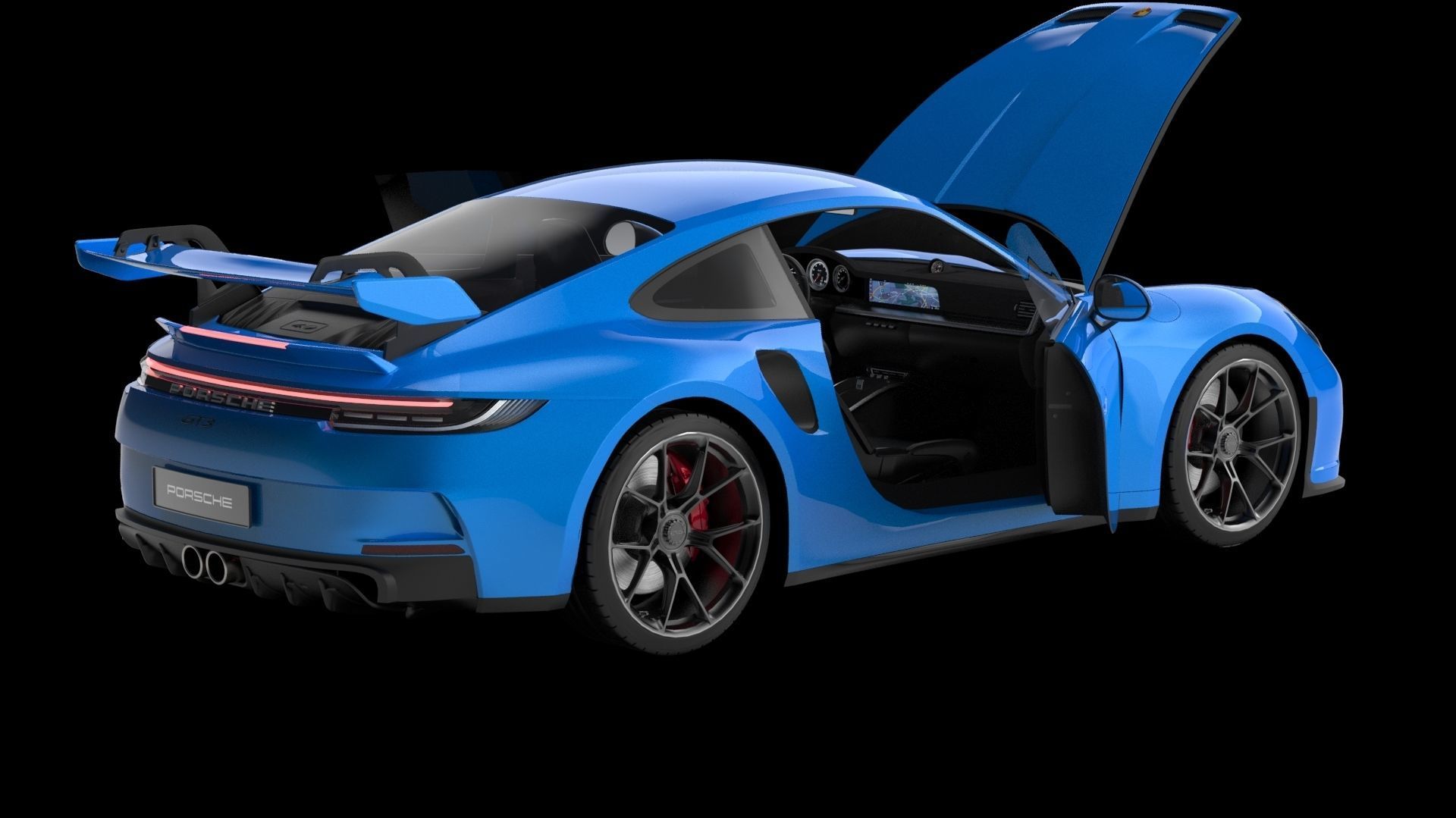 Porsche 911 GT3 2022 3D model_19