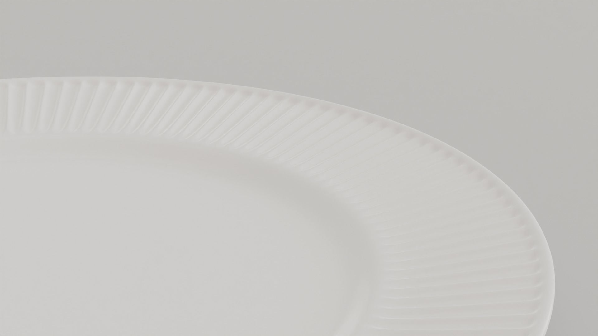 Ridges Lunch Plate Low-poly 3D model_3