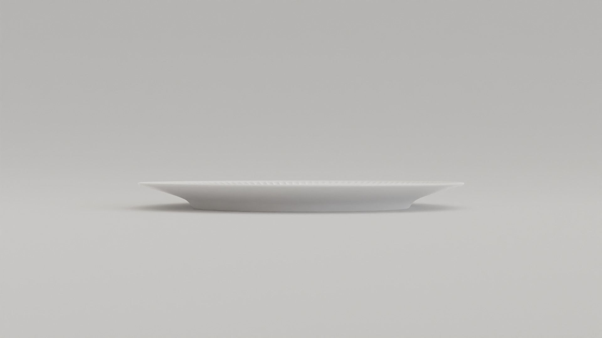 Ridges Lunch Plate Low-poly 3D model_4