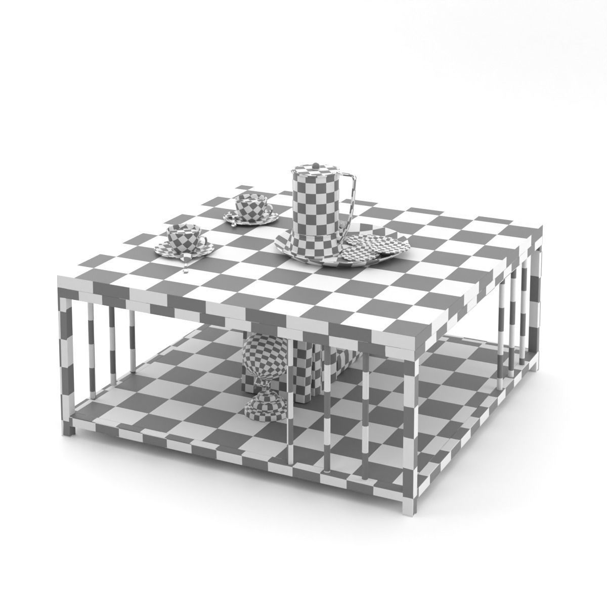 Zenn Coffee Table  3D model_3