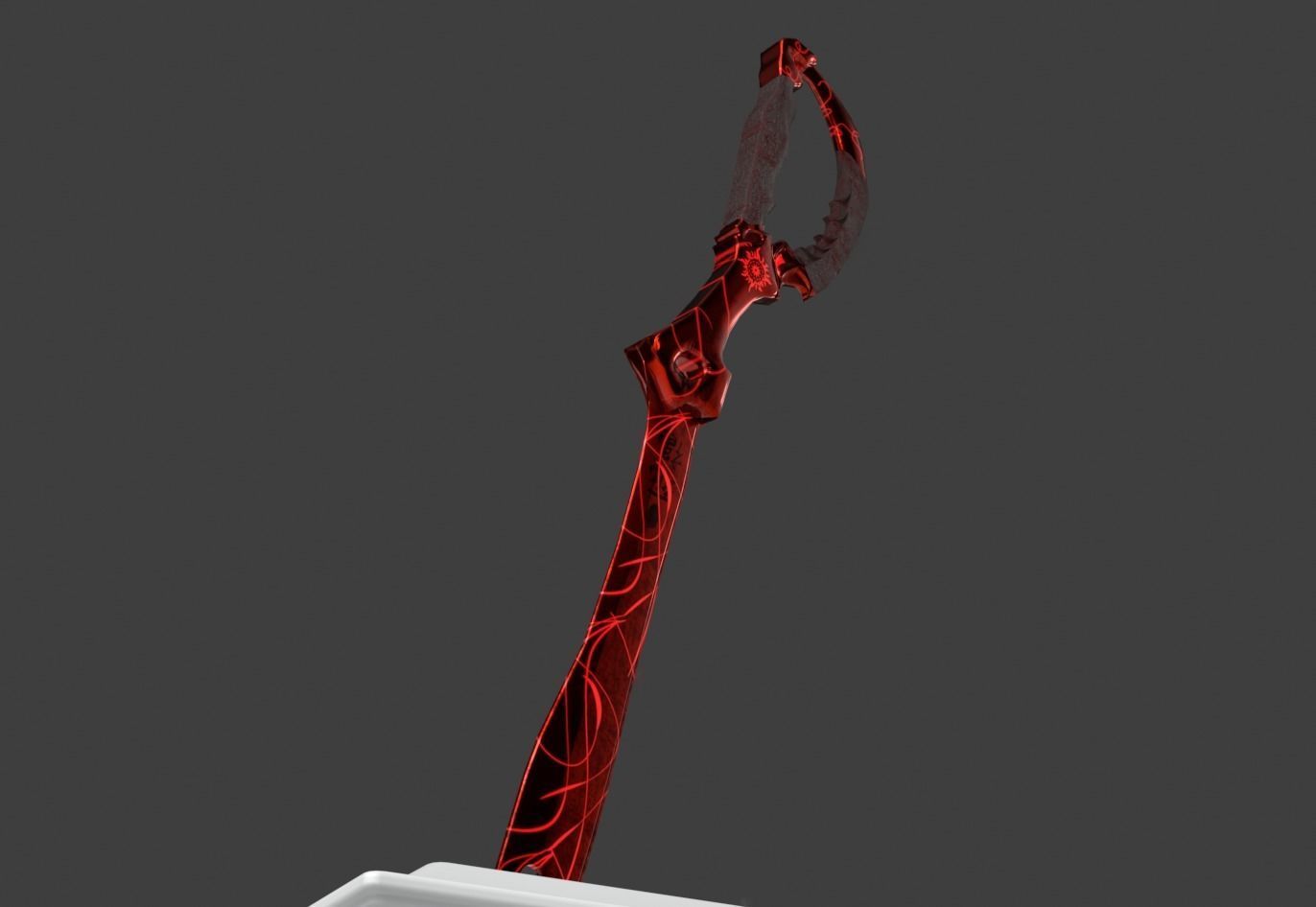 Ryuko Matois scissor blade 3D model_1