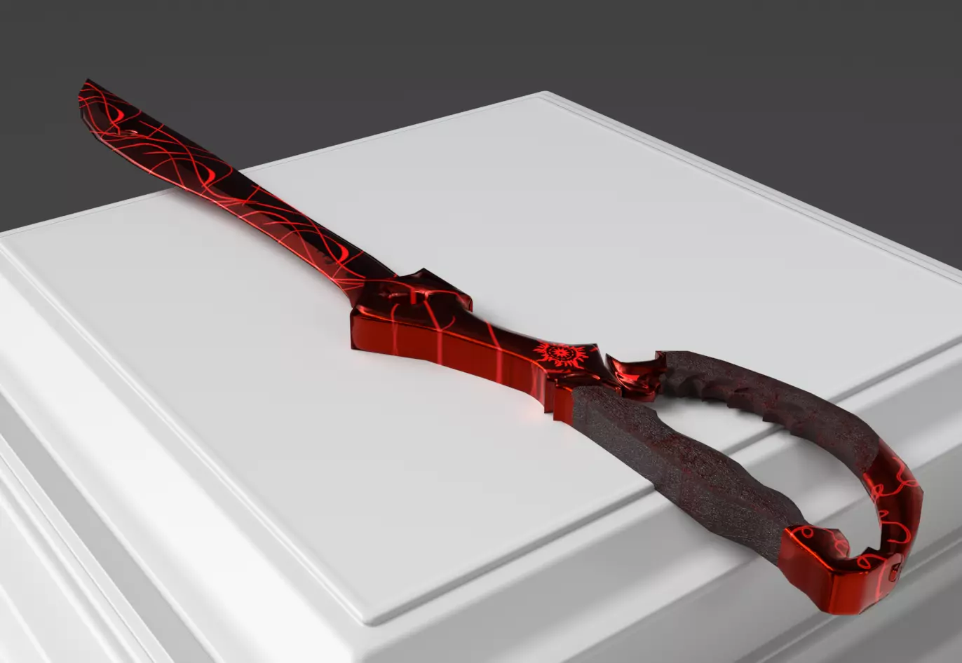 Ryuko Matois scissor blade 3D model_0