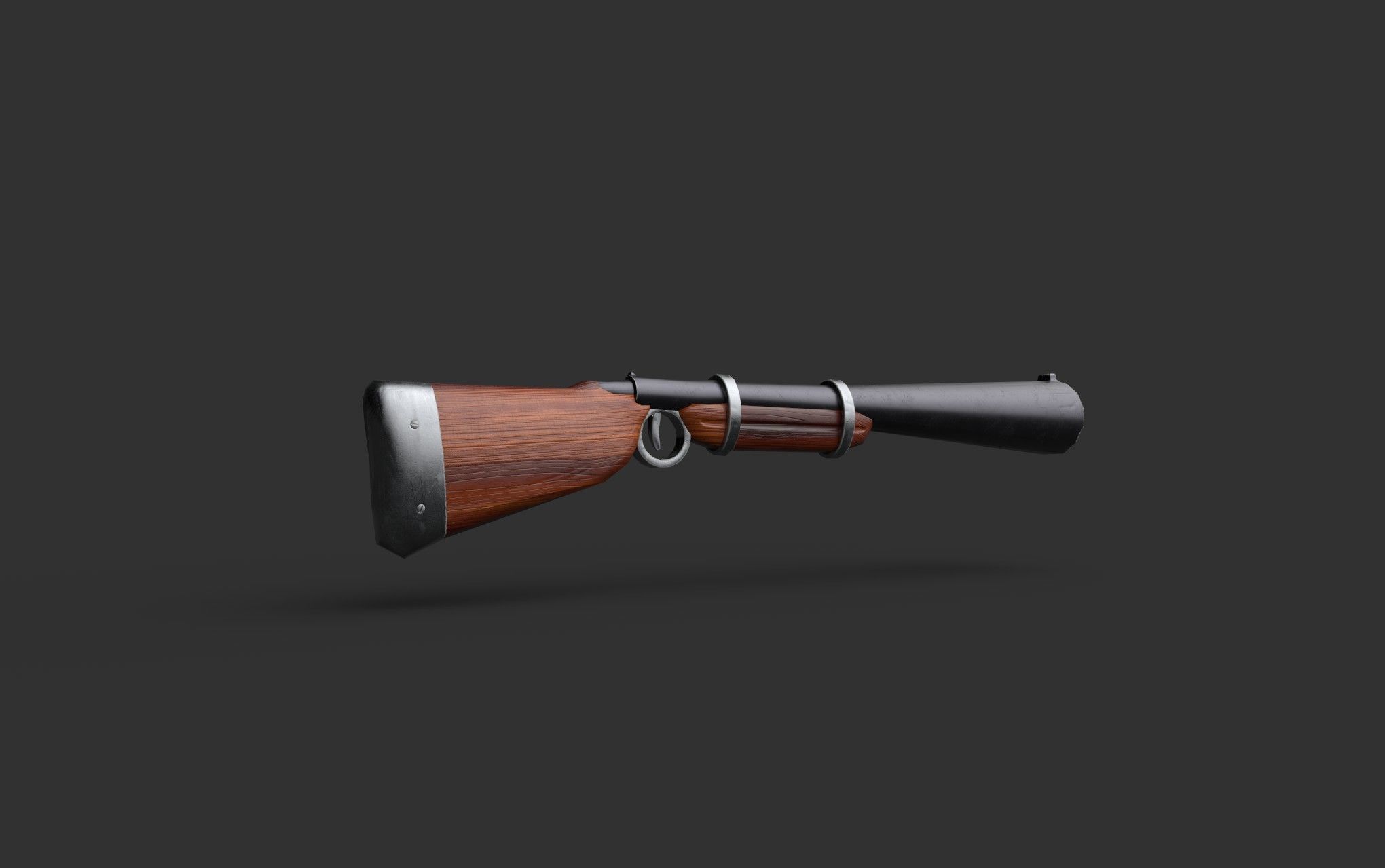 Sty Rifle Low Poly Cartoon Style Rifle free 3D model | CGTrader