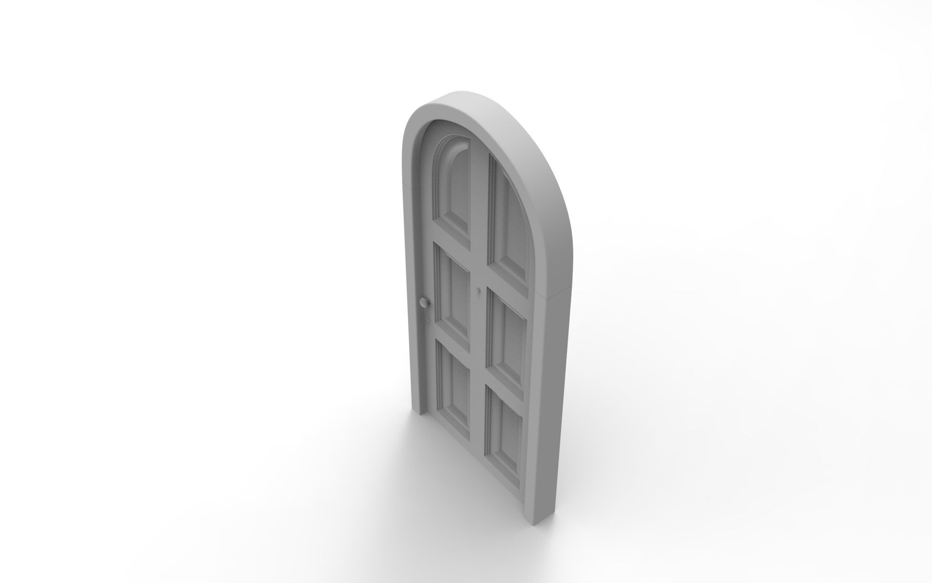Elite Exterior Door Low-poly 3D model_8