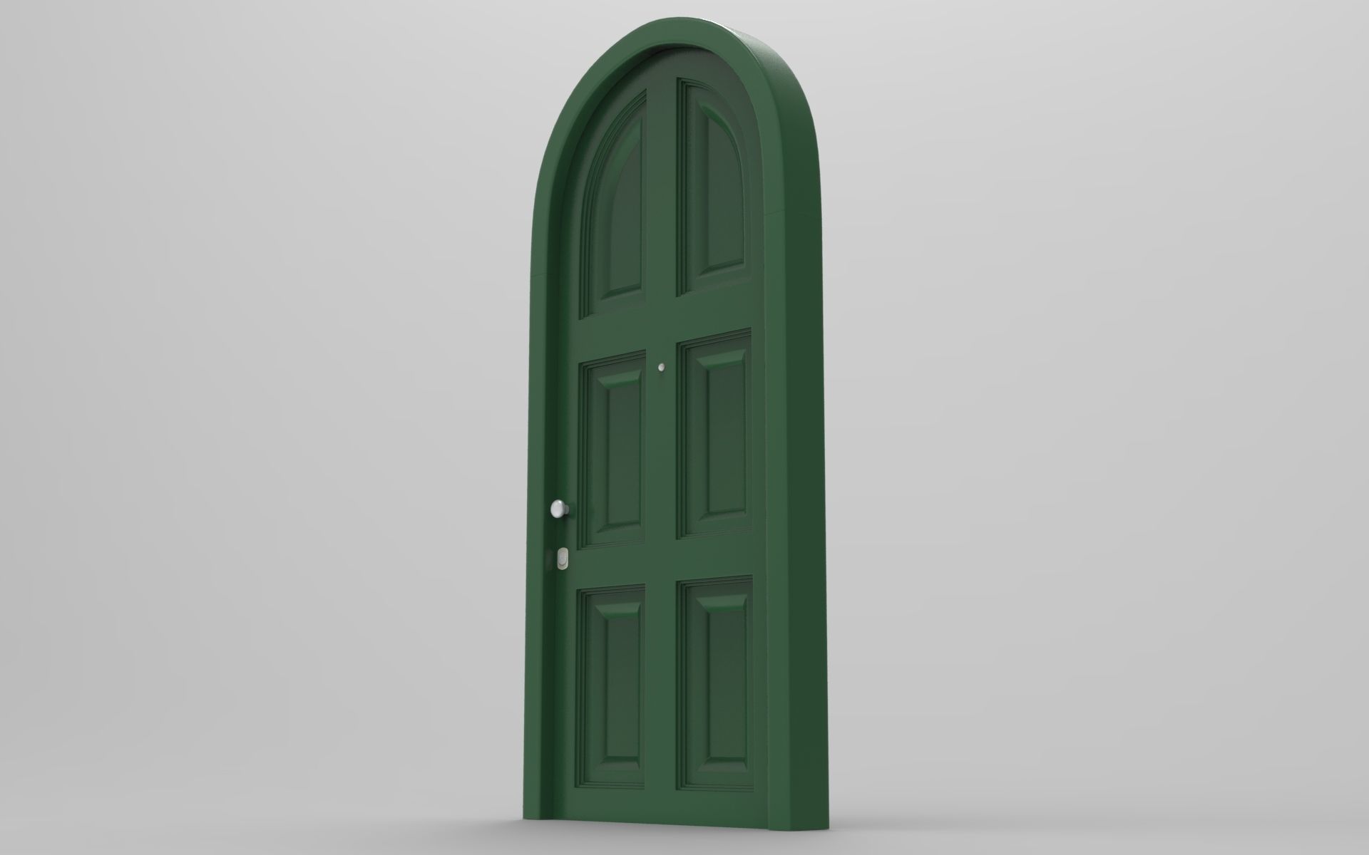Elite Exterior Door Low-poly 3D model_1
