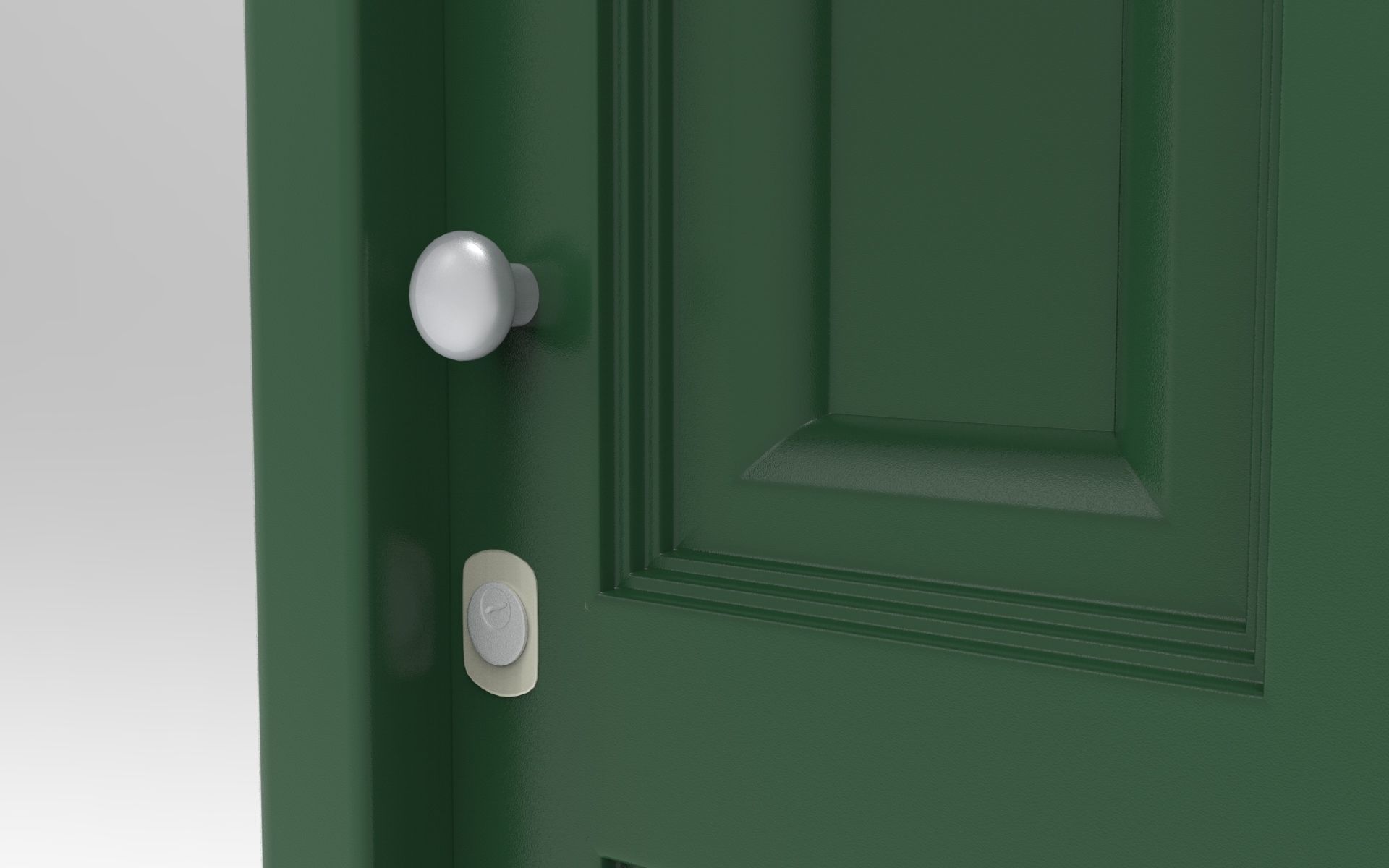 Elite Exterior Door Low-poly 3D model_4