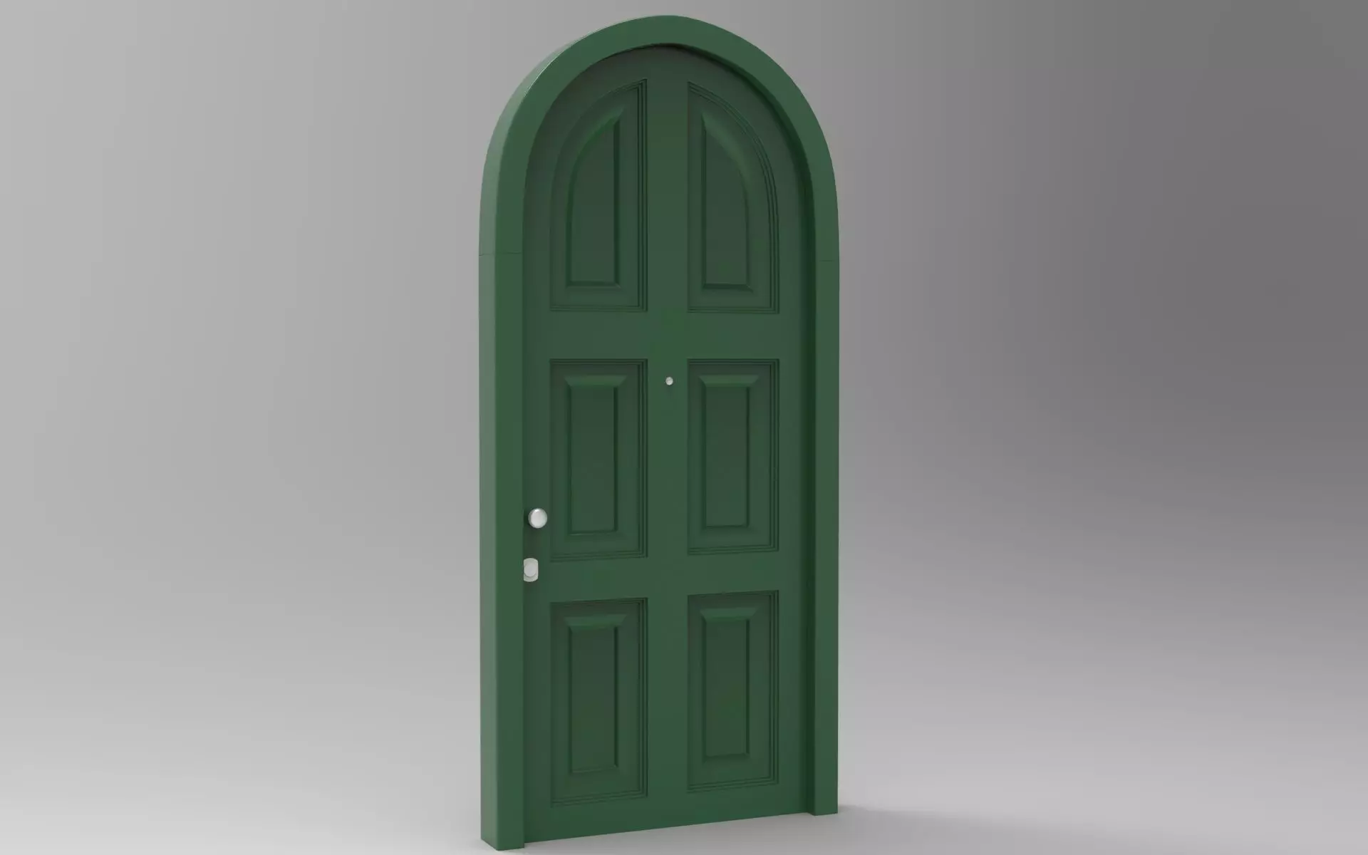 Elite Exterior Door Low-poly 3D model_0