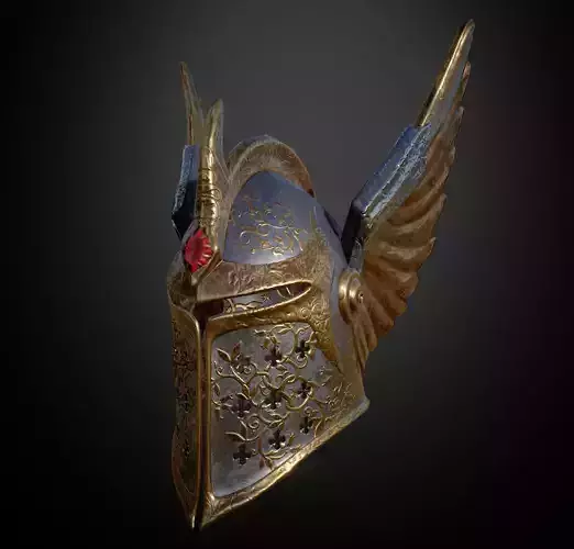 HELMET12 Game Ready helmet with wings