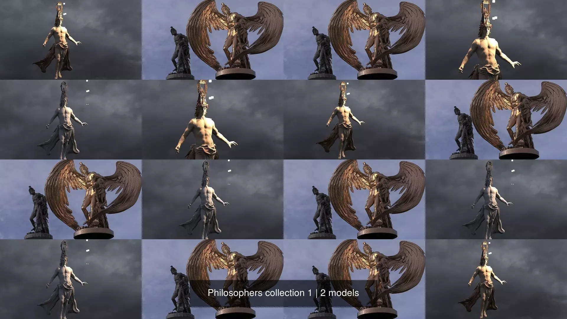 Philosophers collection 1 demon flying in sky _0