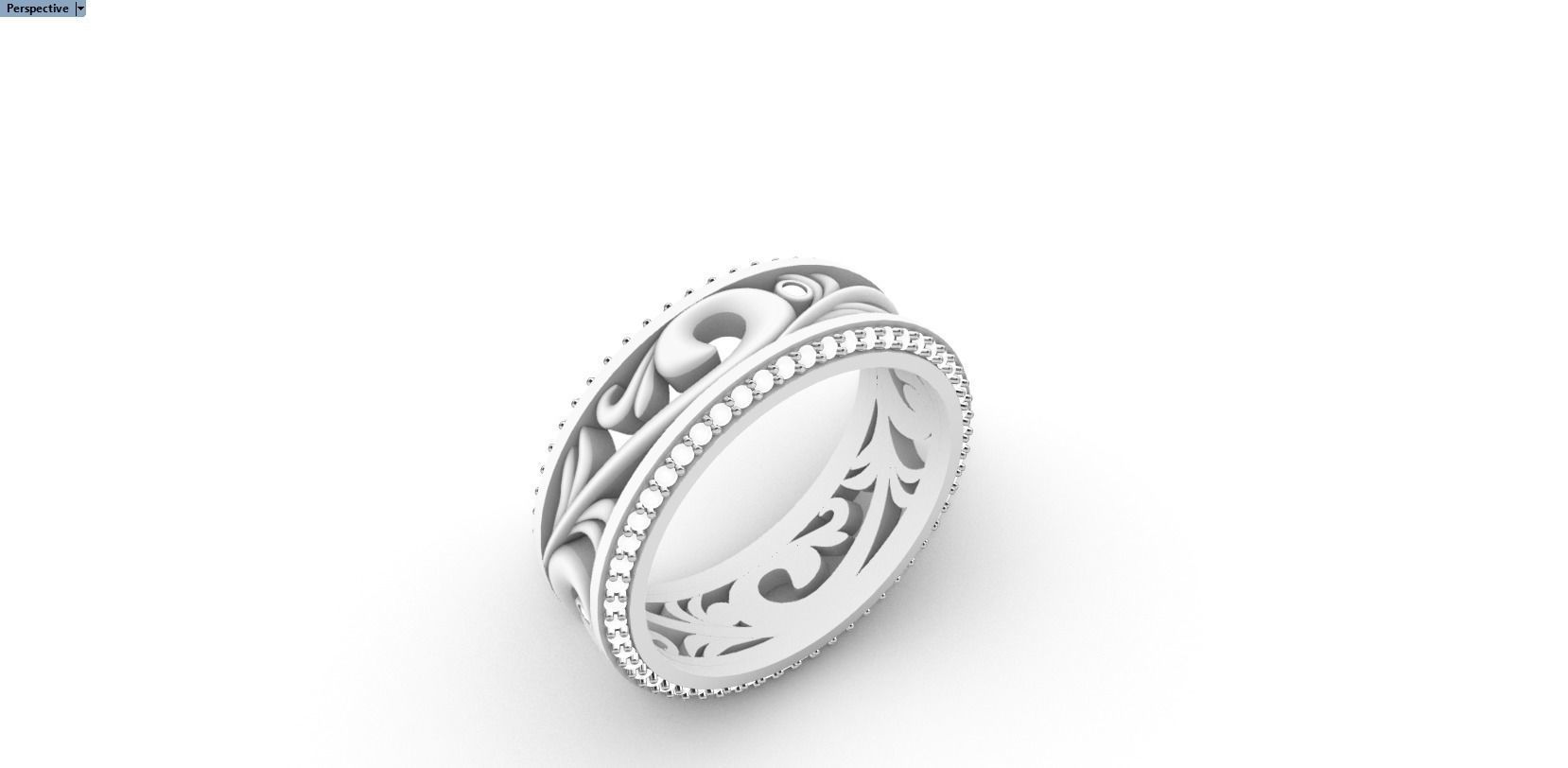 ring with patterns 3D print model_13